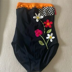 One piece whimsical swimsuit. Size 10